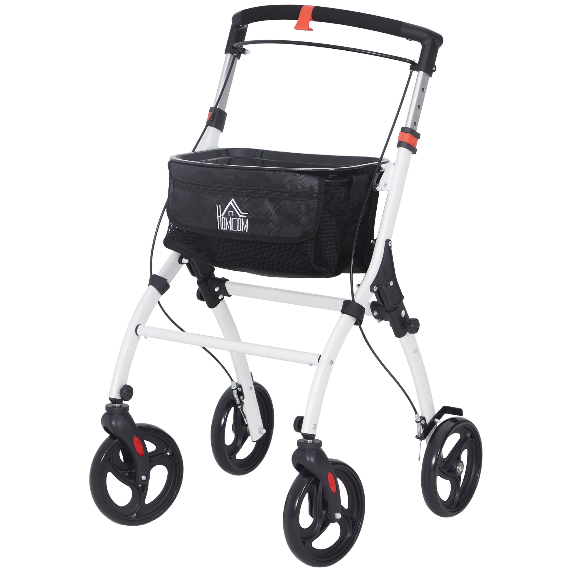 Upright Walker with Forearm Support - High Posture Rollator for Seniors with Back Pain - Foldable, Seat & All-Terrain Wheels