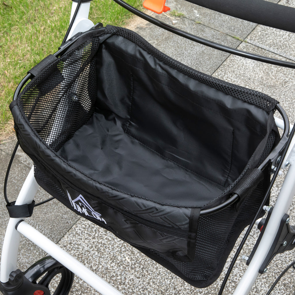 Upright Walker with Forearm Support - High Posture Rollator for Seniors with Back Pain - Foldable, Seat & All-Terrain Wheels