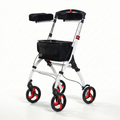 Upright Walker with Forearm Support - High Posture Rollator for Seniors with Back Pain - Foldable, Seat & All-Terrain Wheels